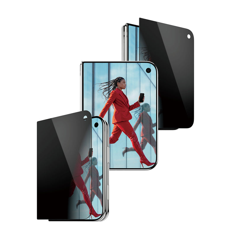 PanzerGlass® 2-Way Privacy Front Screen Protector iPhone Duo | FRAME FIT w. EasyAligner
