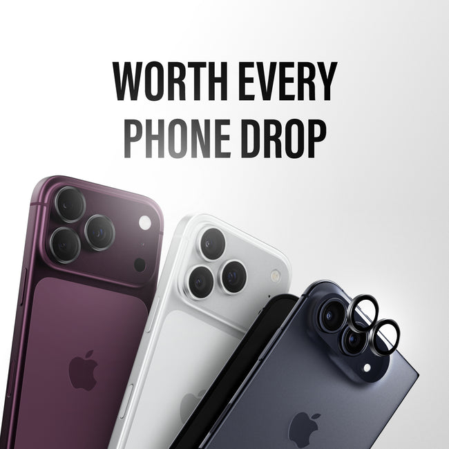 PanzerGlass® Hoops® Camera Lens Protector Black iPhone Duo